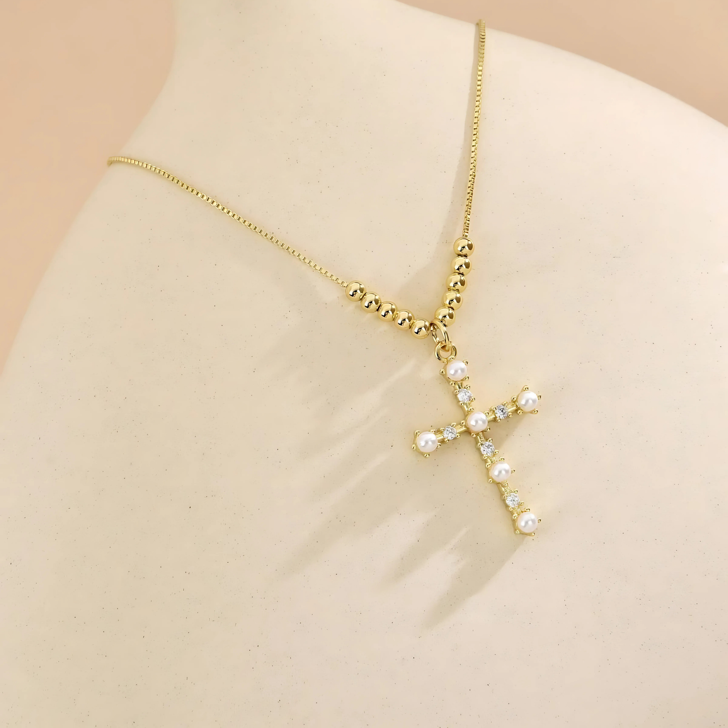 Collar Creu Blanca